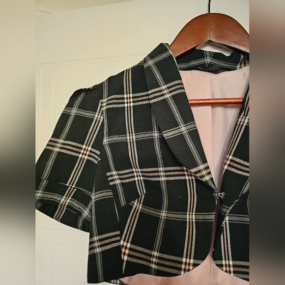 Cropped plaid top - Picture 3 of 7